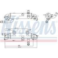 Kühler, Abgasrückführung NISSENS 989417 von Nissens