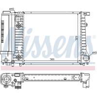 Kühler, Motorkühlung NISSENS 60731A von Nissens