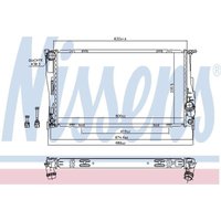 Kühler, Motorkühlung NISSENS 60832 von Nissens