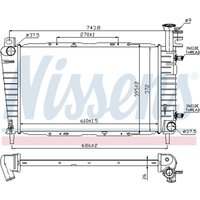 Kühler, Motorkühlung NISSENS 62064 von Nissens