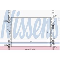 Kühler, Motorkühlung NISSENS 637628 von Nissens