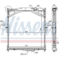 Kühler, Motorkühlung NISSENS 65467A von Nissens