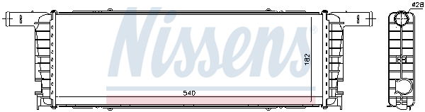 Kühler, Motorkühlung Nissens 606434 von Nissens