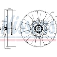 Kupplung, Kühlerlüfter NISSENS 86257 von Nissens