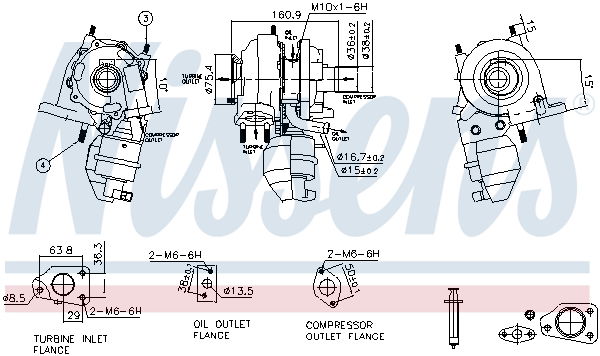 Lader, Aufladung Nissens 93350 von Nissens