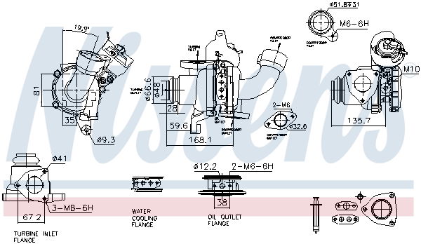 Lader, Aufladung Nissens 93422 von Nissens