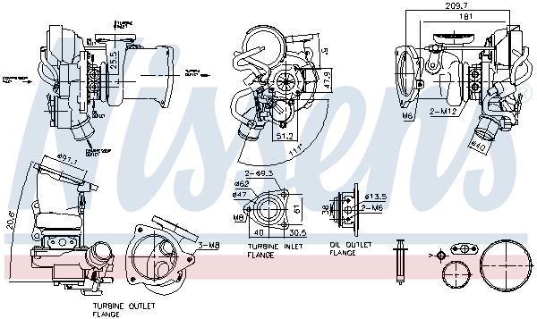 Lader, Aufladung Nissens 93451 von Nissens