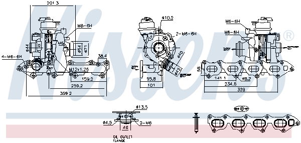 Lader, Aufladung Nissens 93460 von Nissens