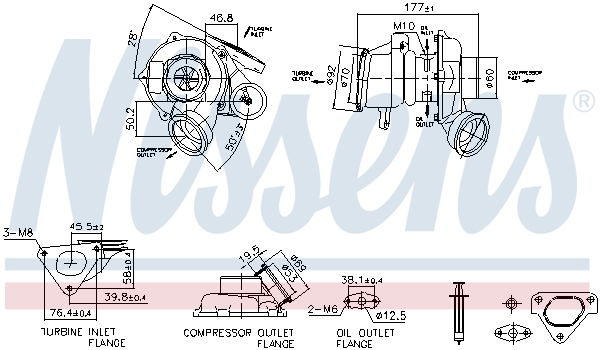 Lader, Aufladung Nissens 93480 von Nissens