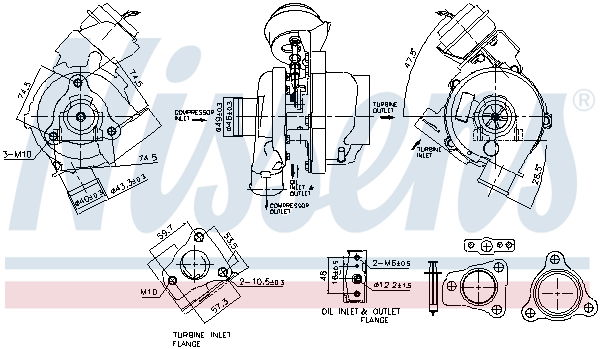 Lader, Aufladung Nissens 93497 von Nissens