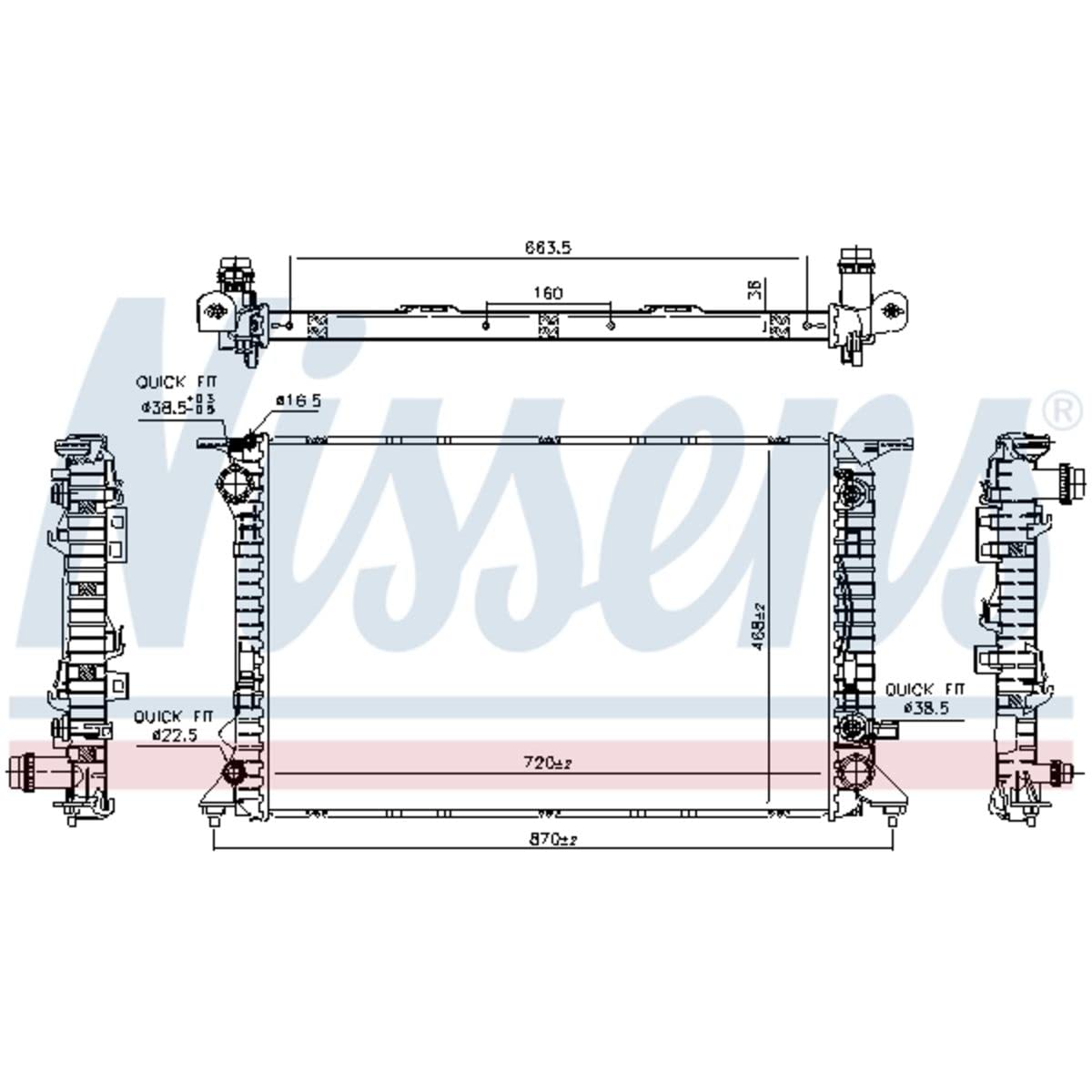 NISSENS 606466 Motorkühlung von Nissens