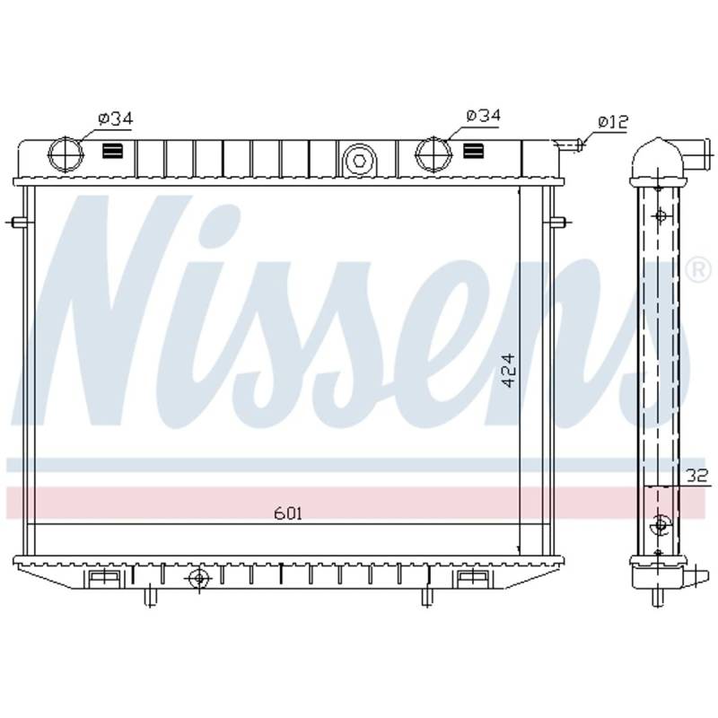 NISSENS 63244 Kühler, Motorkühlung von Nissens