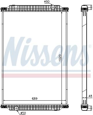 NISSENS 67196 Kühler, Motorkühlung von Nissens