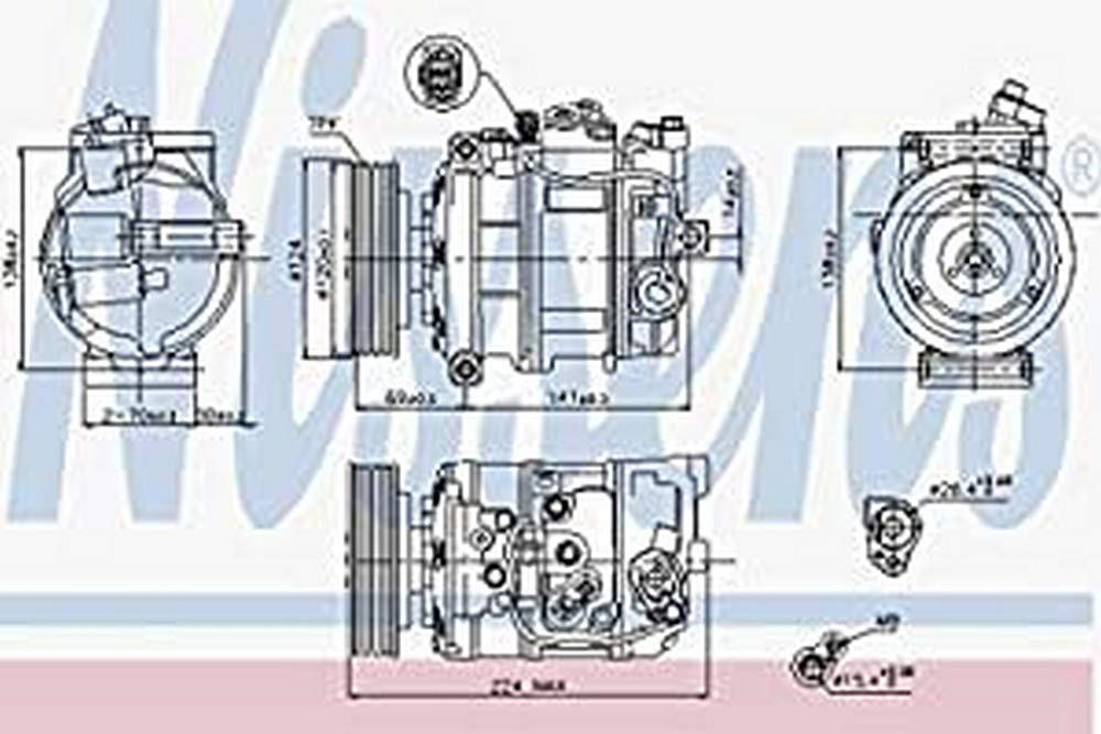 NISSENS 890025 Kompressor, Klimaanlage von Nissens