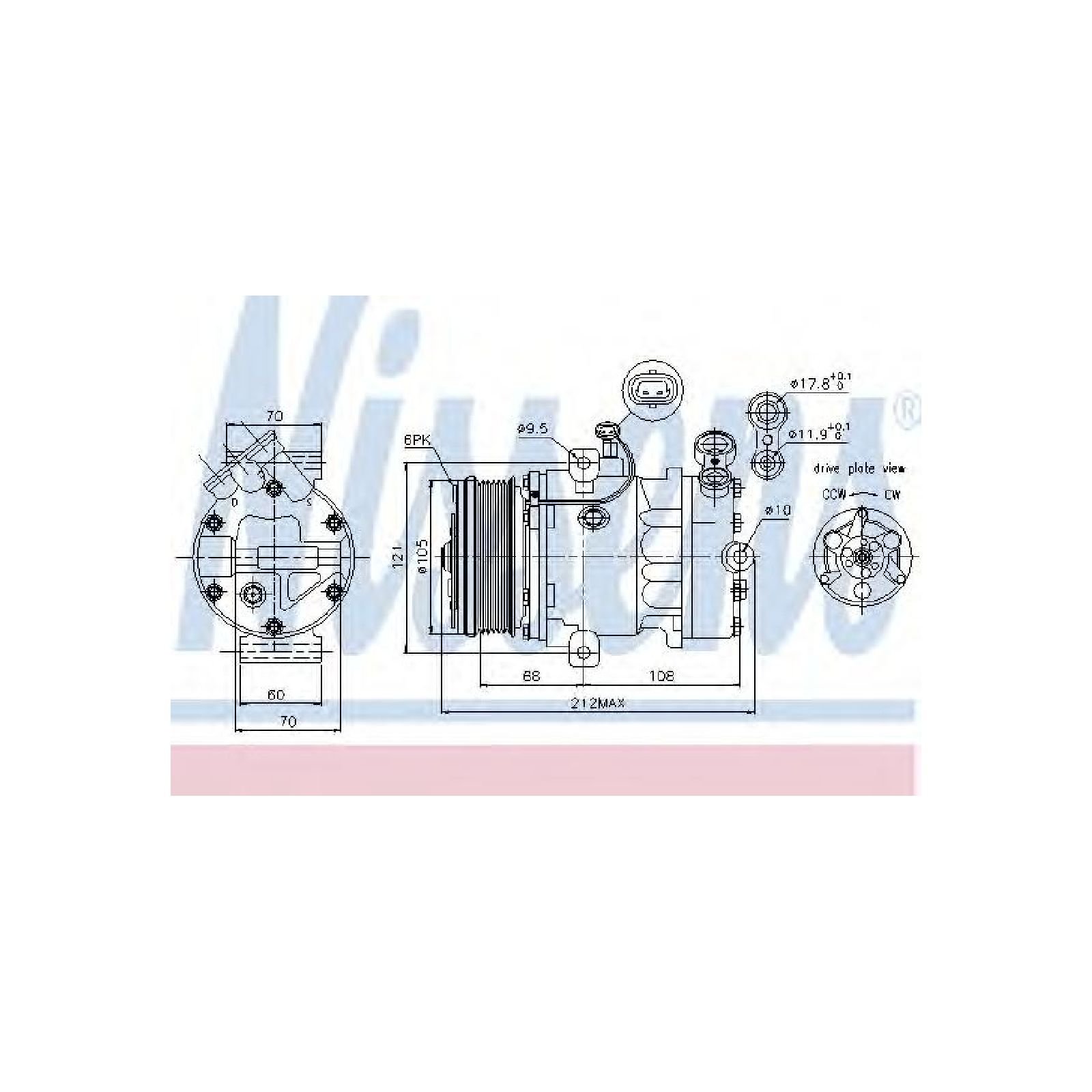 NISSENS 89042 Kompressor, Klimaanlage von Nissens