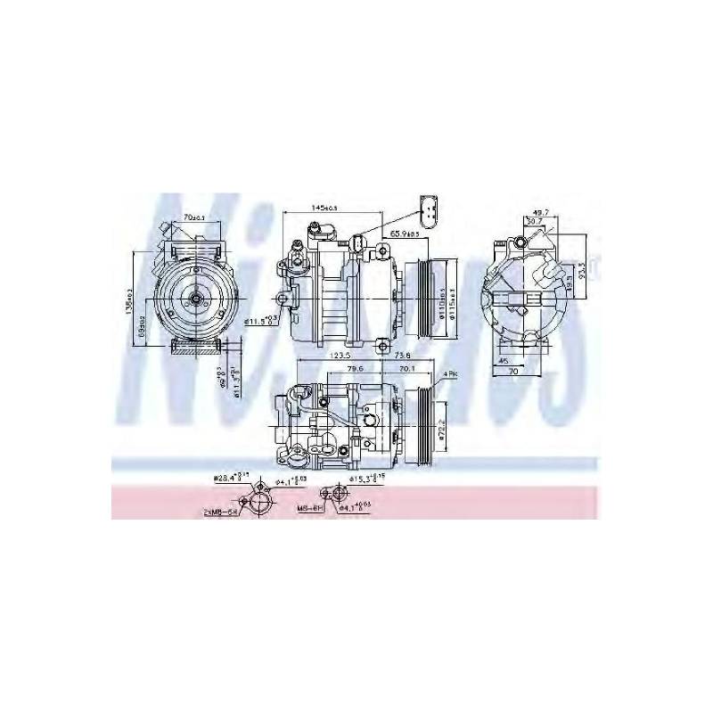 NISSENS 89073 Kompressor, Klimaanlage von Nissens