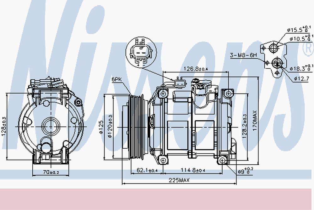 NISSENS 89074 Kompressor, Klimaanlage von Nissens