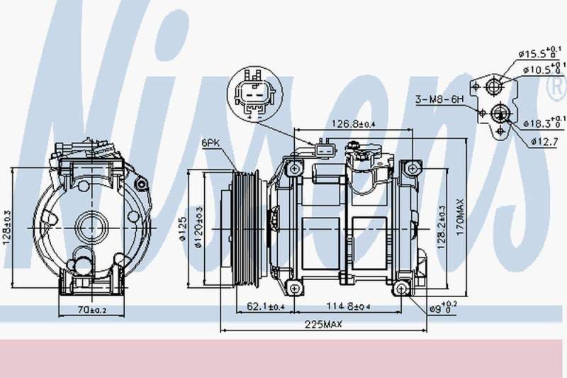 NISSENS 89074 Kompressor, Klimaanlage von Nissens