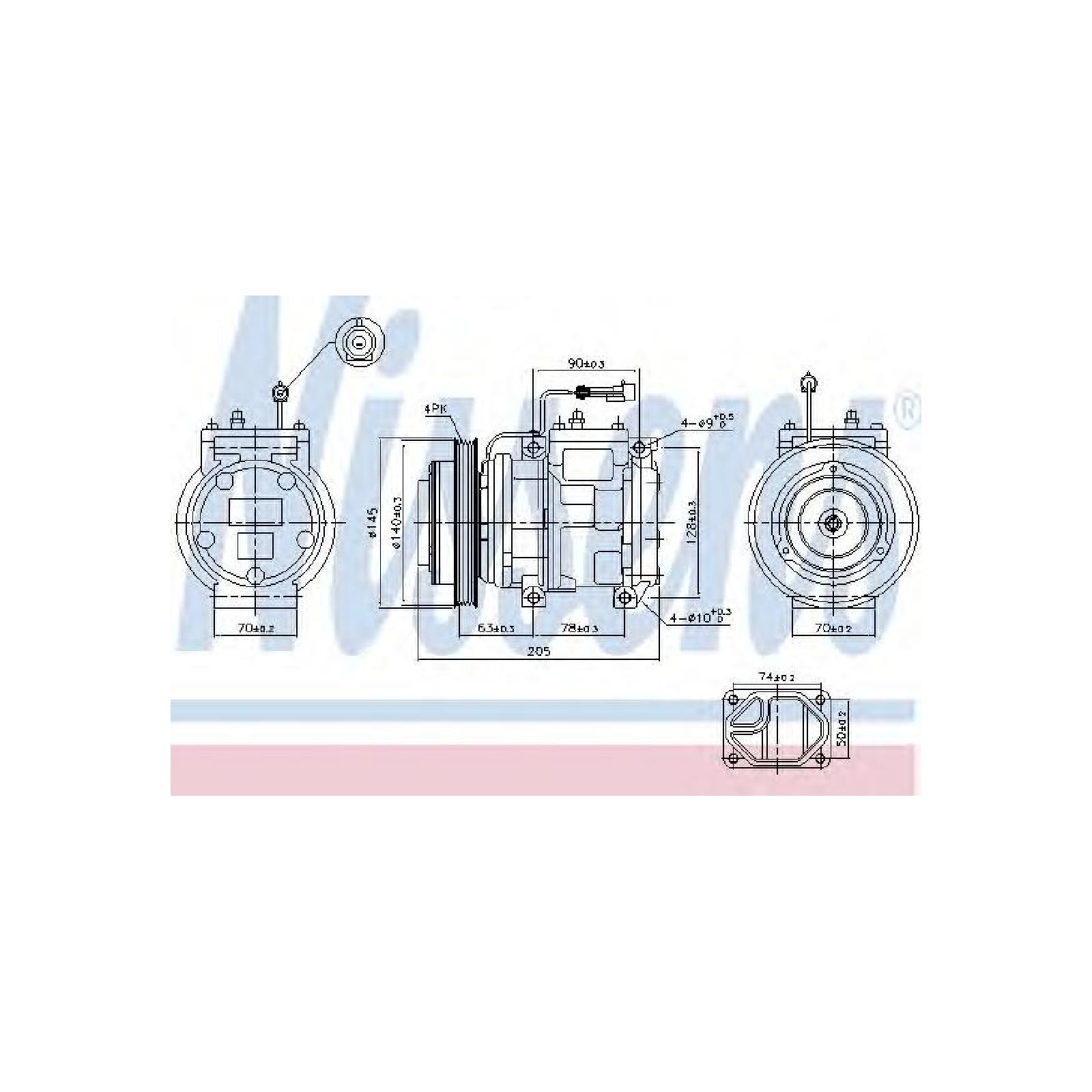 NISSENS 89119 Kompressor, Klimaanlage von Nissens