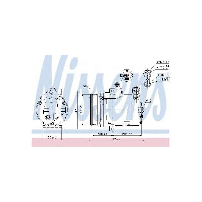 NISSENS 89197 Kompressor, Klimaanlage von Nissens