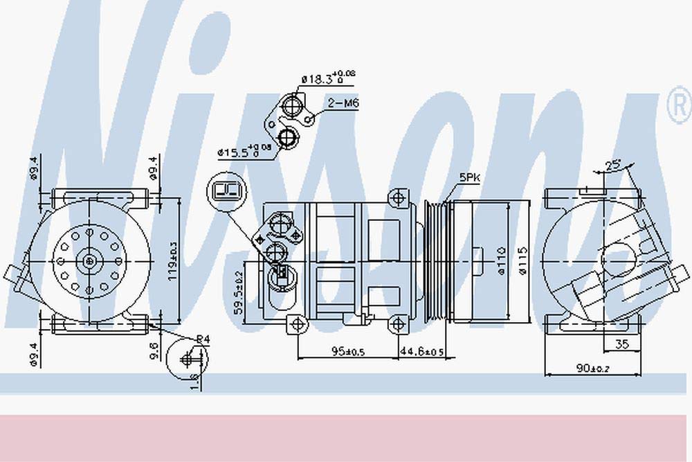 NISSENS 89202 Kompressor, Klimaanlage von Nissens