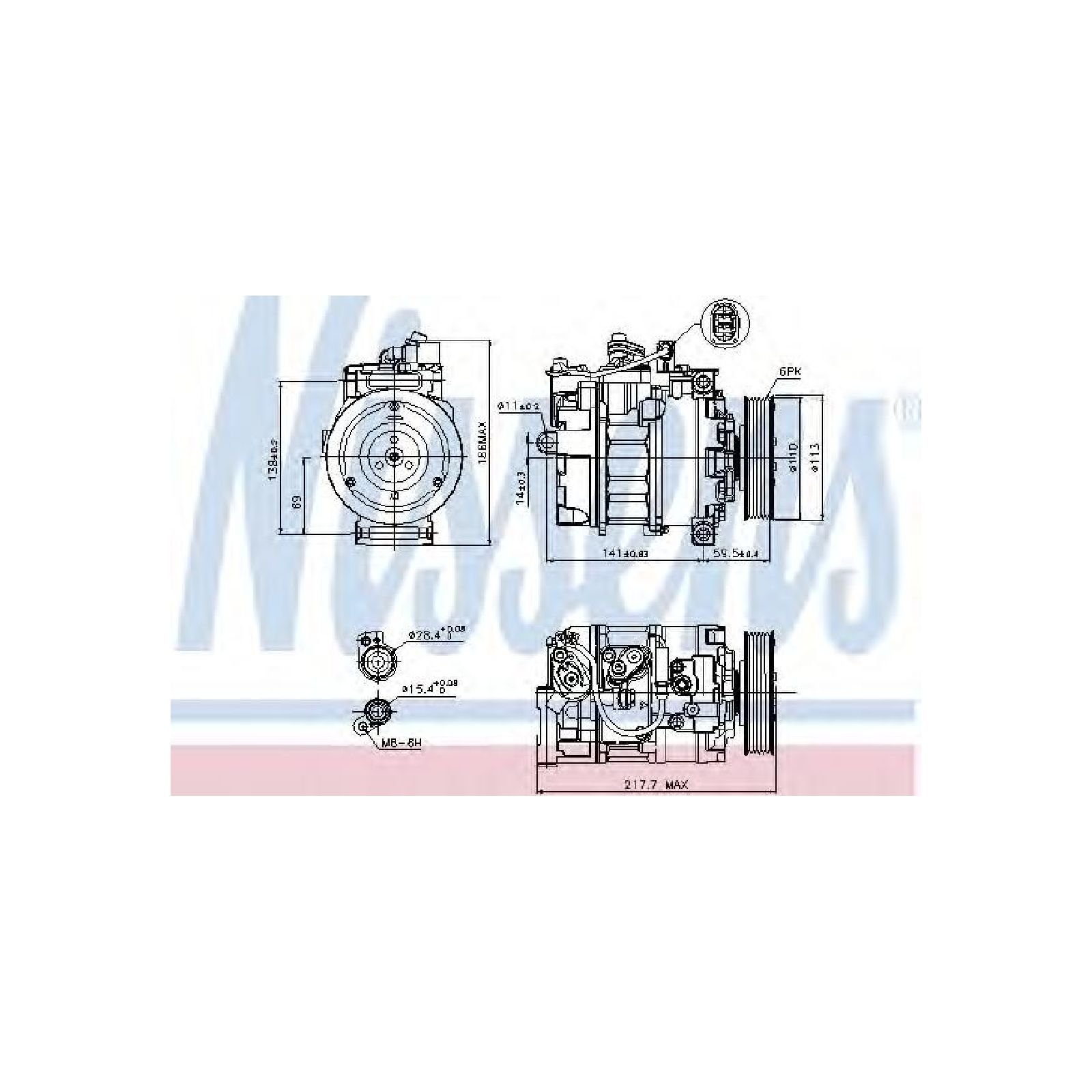 NISSENS 89223 Kompressor, Klimaanlage von Nissens