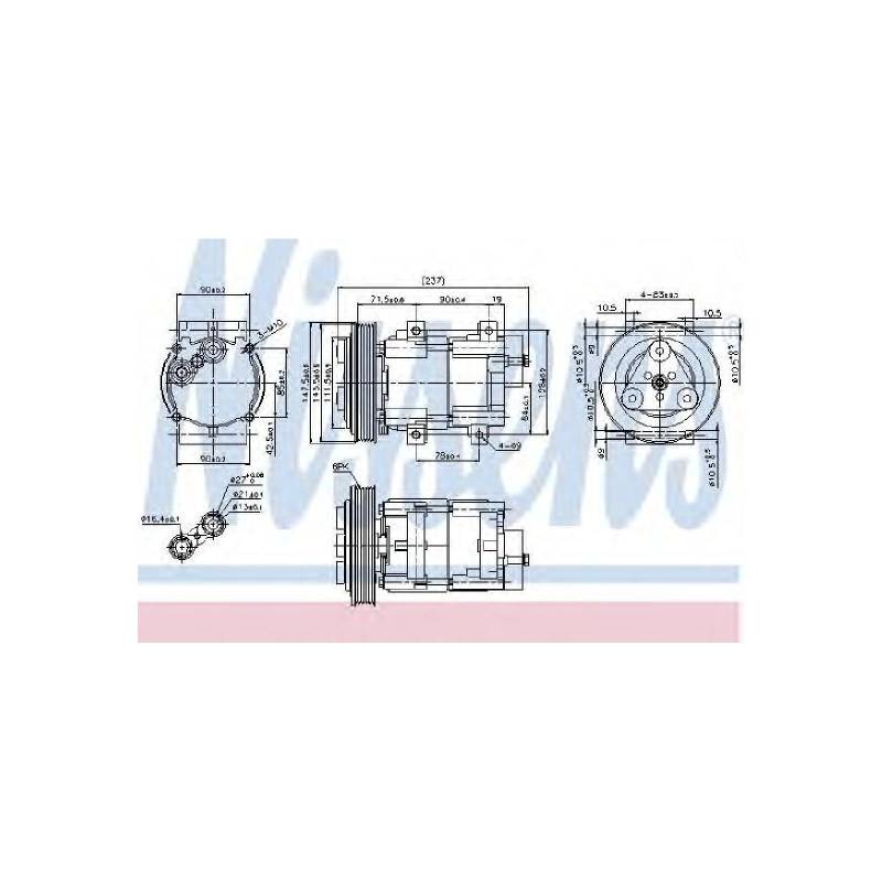 NISSENS 89251 Kompressor, Klimaanlage von Nissens