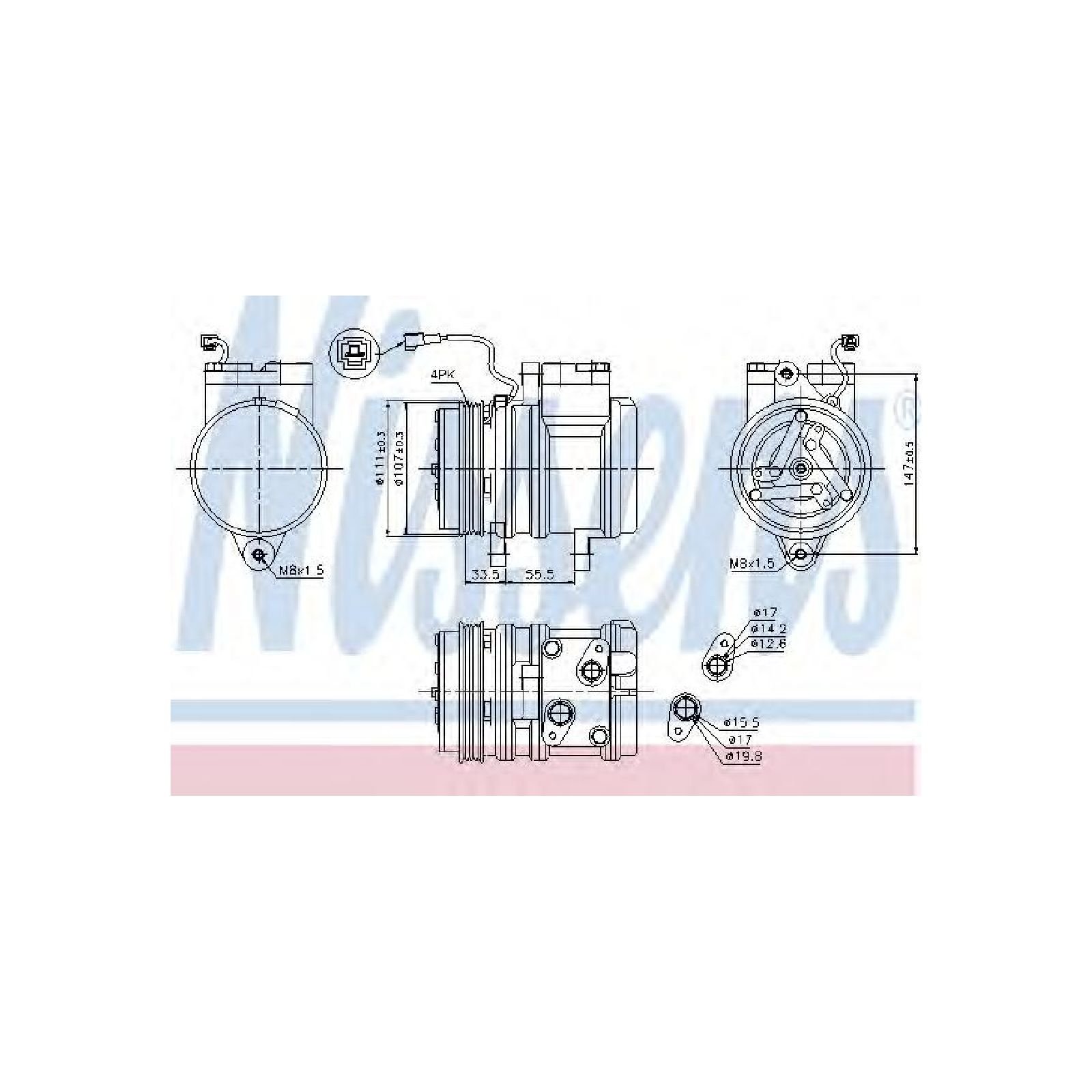 NISSENS 89275 Kompressor, Klimaanlage von Nissens