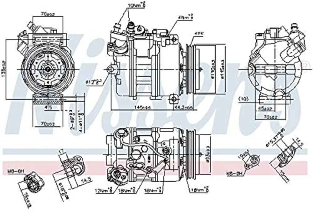 NISSENS 89417 Kompressor, Klimaanlage von Nissens