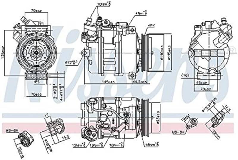 NISSENS 89417 Kompressor, Klimaanlage von Nissens