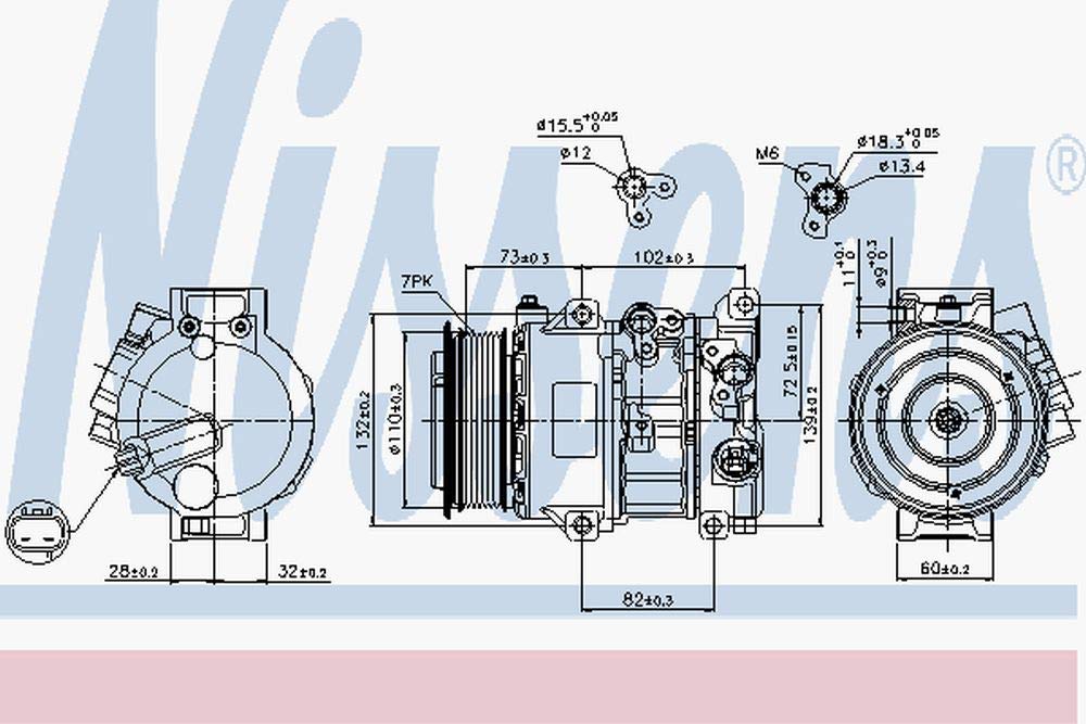 NISSENS 89516 Kompressor, Klimaanlage von Nissens