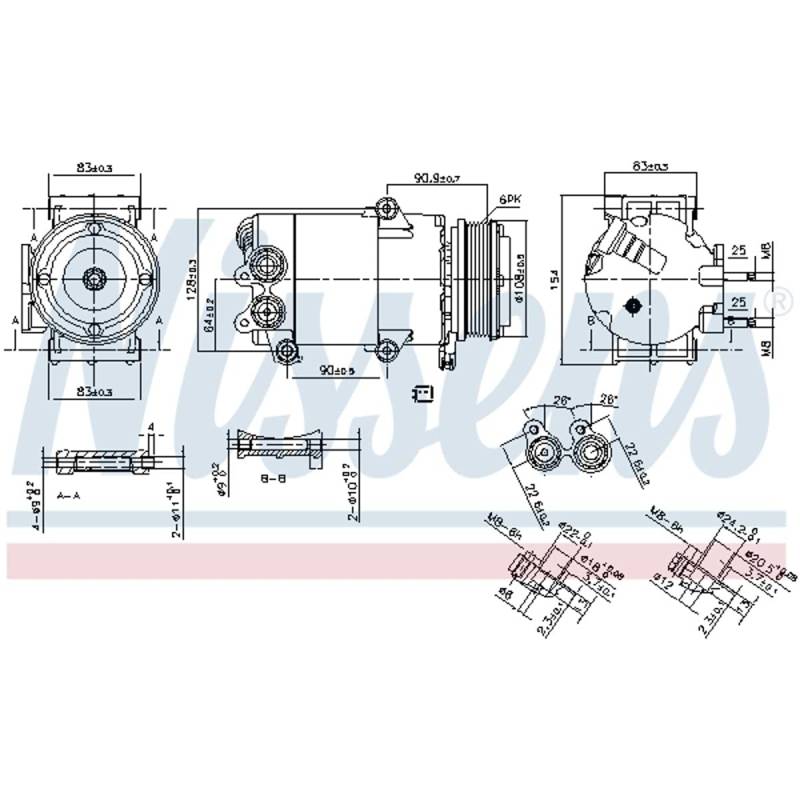 NISSENS Klimaanlage 890216 von Nissens