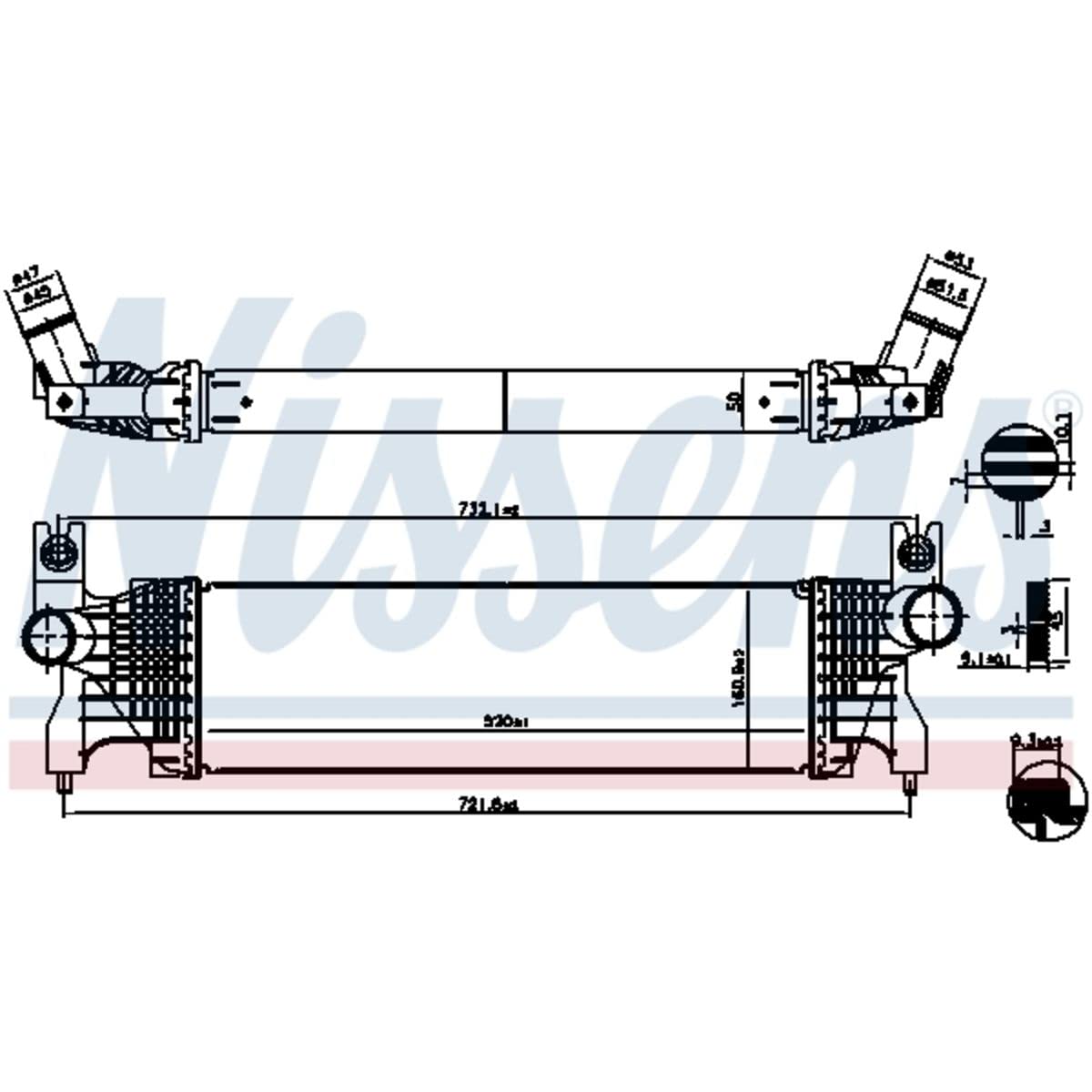 NISSENS Ladeluftkühler 961556 für VITARA (LY) für SX4 S-Cross (JY) von Nissens