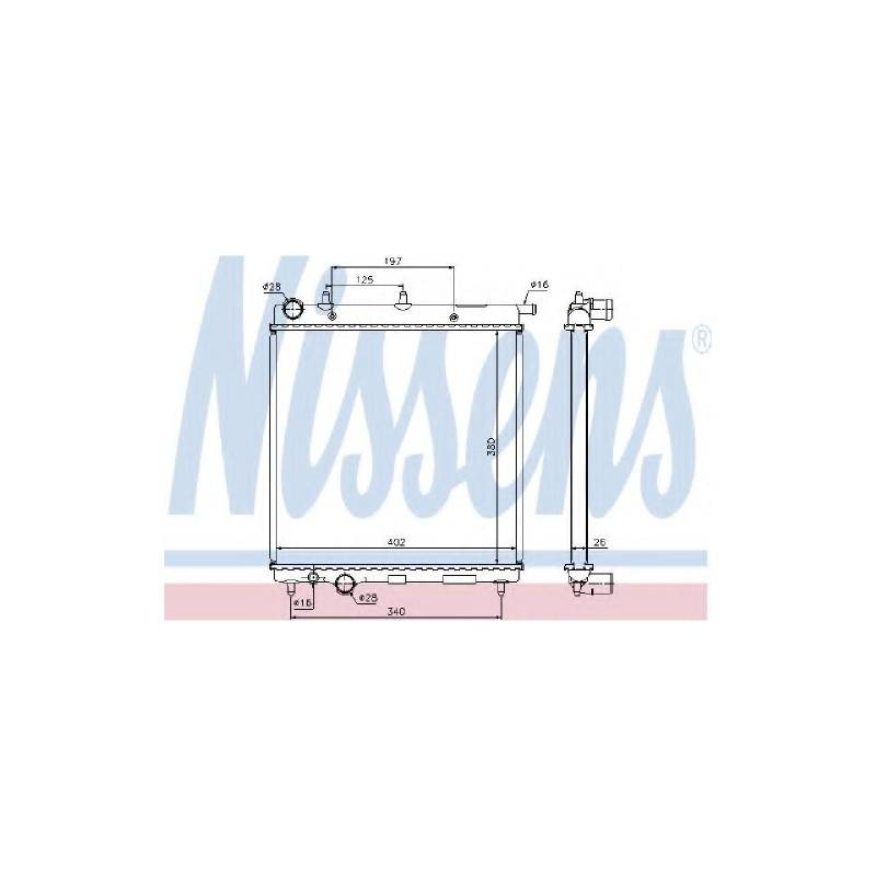 Nissens 61279 Kühler, Motorkühlung von Nissens