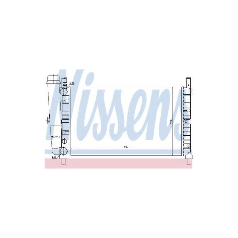 Nissens 61852 Kühler, Motorkühlung von Nissens