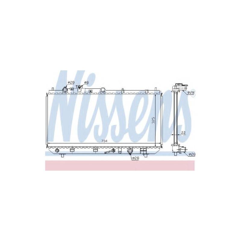 Nissens 624041 Kühler, Motorkühlung von Nissens
