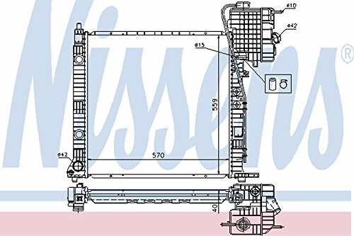 Nissens 62559A Kühler, Motorkühlung von Nissens