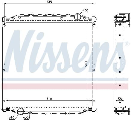 Nissens 62877A Kühler, Motorkühlung von Nissens