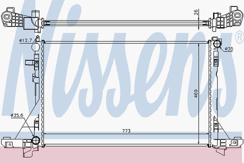 Nissens 630733 Kühler, Motorkühlung von Nissens