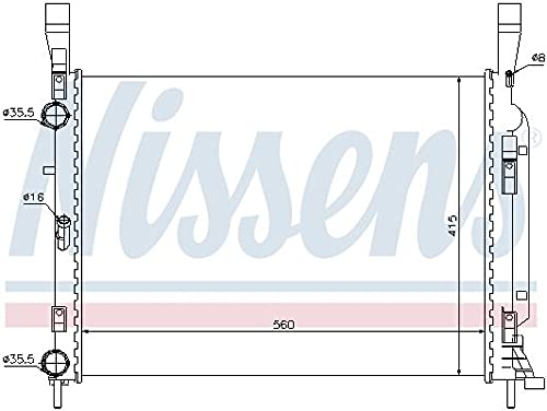 Nissens 637628 Kühler, Motorkühlung von Nissens