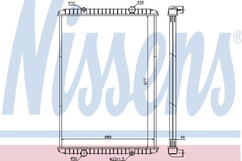 Nissens 637750 Kühler, Motorkühlung von Nissens