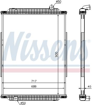 Nissens 637880 Heizkörper, Kühlung des Motors von Nissens