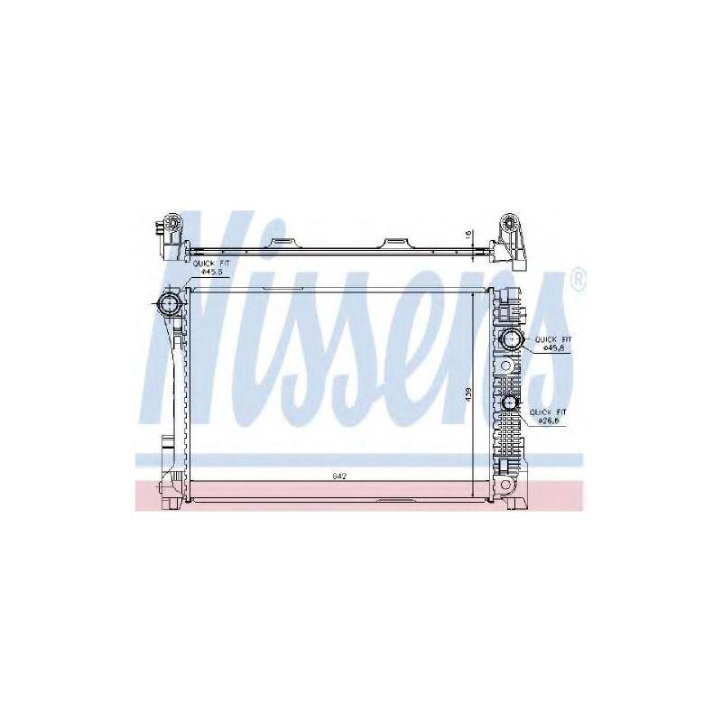 Nissens 67164 Kühler, Motorkühlung von Nissens