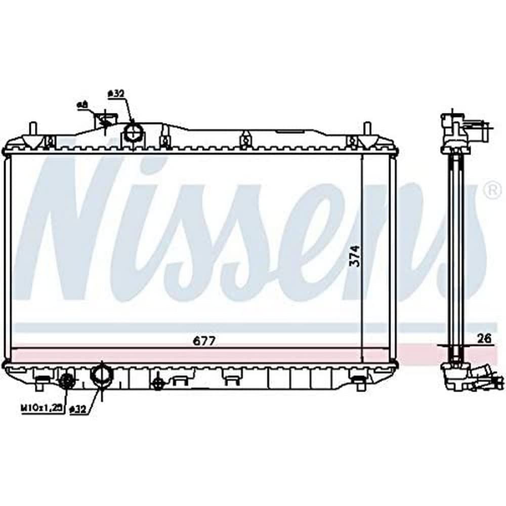 Nissens 68134A Kühler, Motorkühlung von Nissens