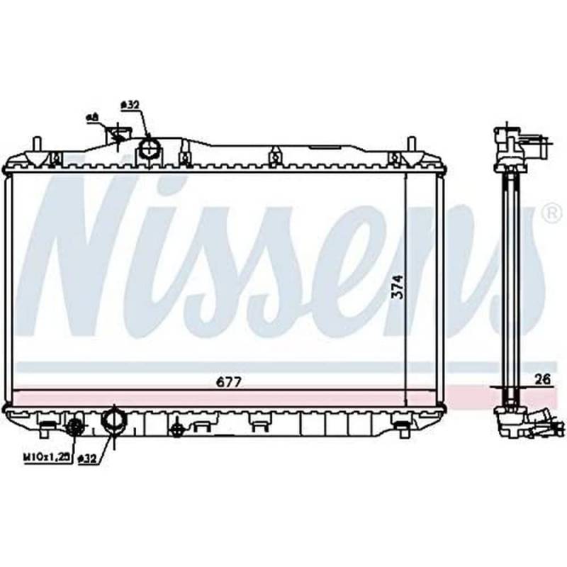 Nissens 68134A Kühler, Motorkühlung von Nissens