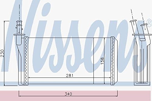 Nissens 70016 Wärmetauscher, Innenraumheizung von Nissens