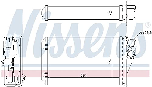 Nissens 72946 Wärmetauscher, Innenraumheizung von Nissens