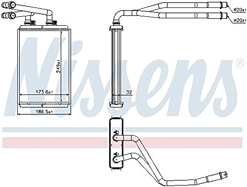 Nissens 73990 Wärmetauscher, Innenraumheizung von Nissens