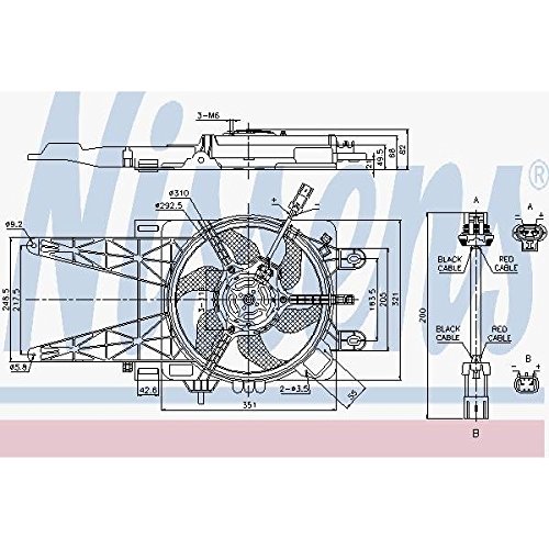 Nissens 85051 Lüfter Wasserkühler von Nissens