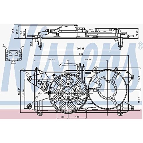 Nissens 85131 Lüfter Wasserkühler von Nissens